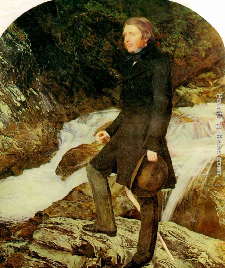 John Ruskin painting - John Everett Millais John Ruskin art painting